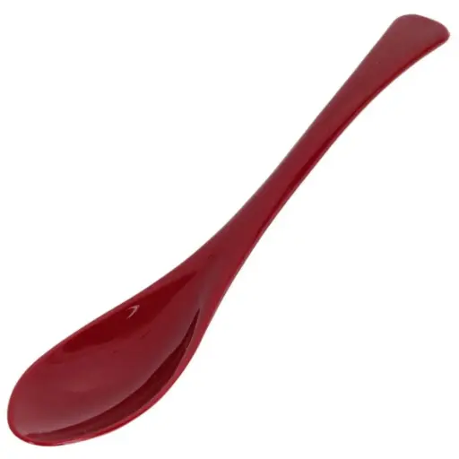 [MLM0275] Melamine Paddle Spoon 19.5x3.4 cm (Red)