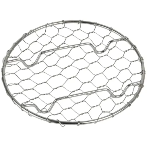 [STL0057] 丸型トンカツ網 10 cm