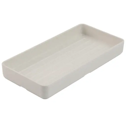 [MLM0278] Melamine Grooved Shabu Tray 11.5" (Genmai Pattern)
