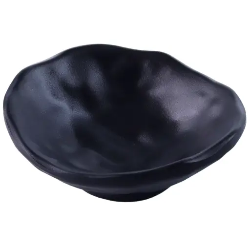 [MLM0247] メラミン枝豆鉢 3.5" (ZEN SERIES, 黒)