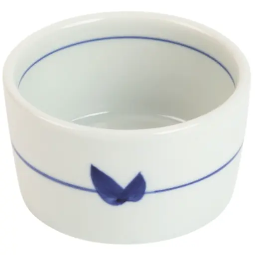 [CRM1114] Cylindrical Small Bowl 3.5" (Blue Line Pattern)