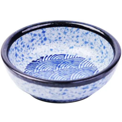 [CRM1001] Round Sauce Dish 4" (Blue Wave)