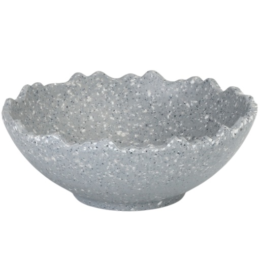 [MLM0287] Melamine Eggshell-Shape Bowl 3.75" (Korean Stone Pattern)