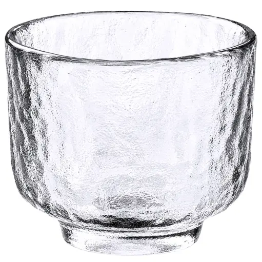 [GLS0132] Glass Cup 40 ml (Hammered)