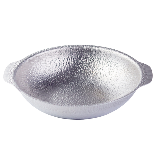 [STL0055] Stainless Steel Nabe Pot with 2 Handles 24 cm (Hammered)