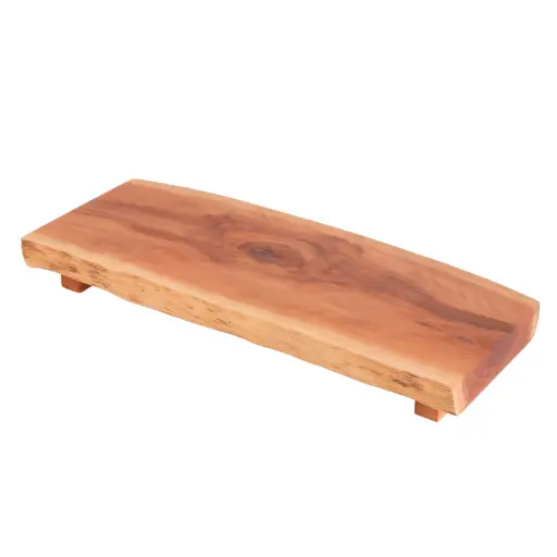 [WOD0154] Natural Wood Sushi Geta 42x15x3 cm