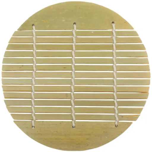 [WOD0157] Round Bamboo Mat 11 cm