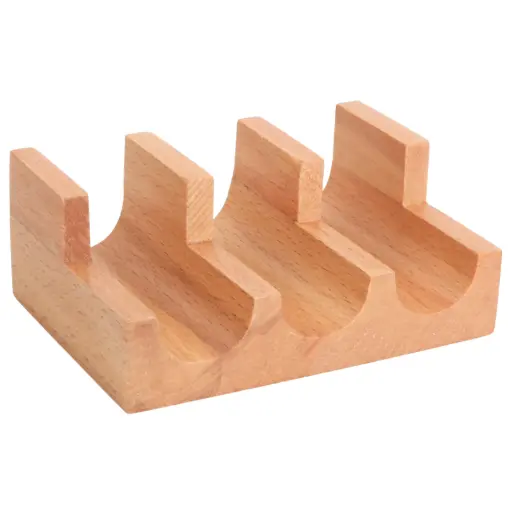 [WOD0140] Wooden Hand Roll Stand 3 Slots